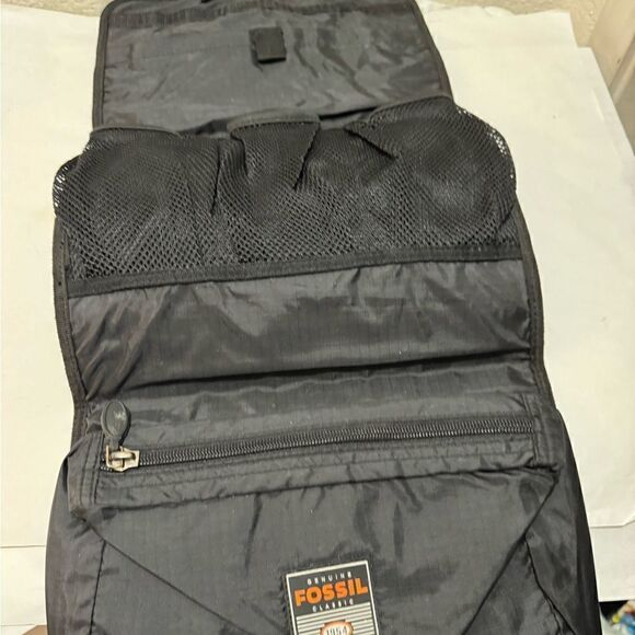 Fossil Toiletry  Accessory Bag Travel Black unisex - Picture 7 of 8